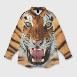 Мужская рубашка oversize 3D Тигр