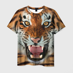Мужская футболка 3D Тигр