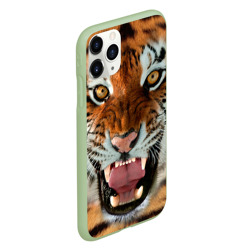 Чехол для iPhone 11 Pro матовый Тигр - фото 2