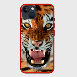 Чехол для iPhone 14 Тигр