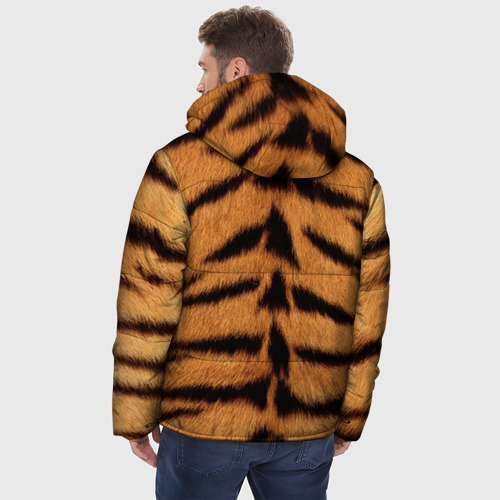 Мужская зимняя куртка 3D Тигр, цвет красный - фото 4
