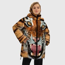 Женская зимняя куртка Oversize Тигр - фото 2