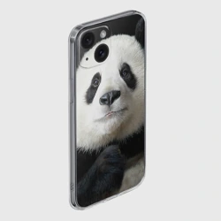Чехол для iPhone 15 силиконовый с защитой камеры Панда - фото 2
