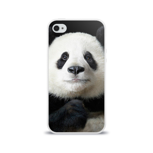 Чехол для Apple iPhone 4/4S силиконовый глянцевый Панда Фото 01 Чехол для Apple iPhone 4/4S силиконовый глянцевый Панда Фото 01