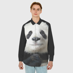 Мужская рубашка oversize 3D Панда - фото 2