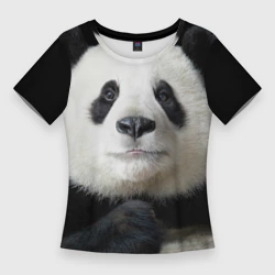 Женская футболка 3D Slim Панда