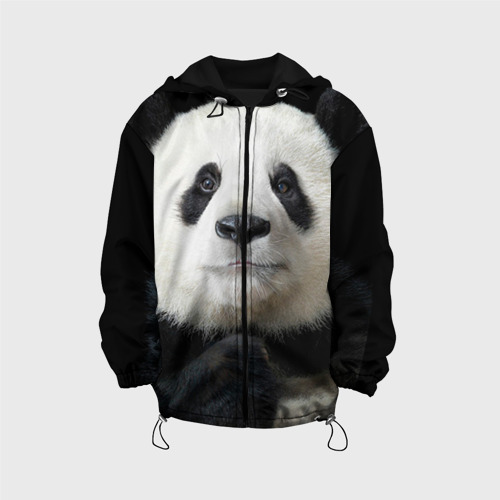 Детская куртка 3D Панда, цвет черный