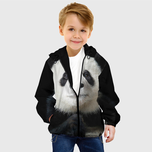 Детская куртка 3D Панда, цвет черный - фото 3