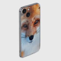 Чехол для iPhone 15 силиконовый с защитой камеры Лиса - фото 2