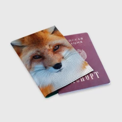 Обложка для паспорта матовая кожа Лиса - фото 2