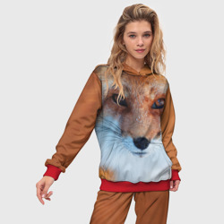 Женский костюм с толстовкой 3D Лиса - фото 2