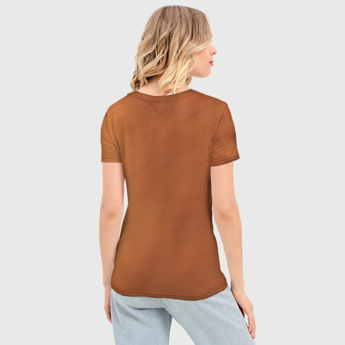 Женская футболка 3D Slim Лиса, цвет 3D печать - фото 4