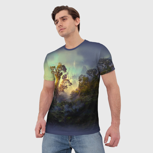 Мужская футболка 3D Природа, цвет 3D печать - фото 3