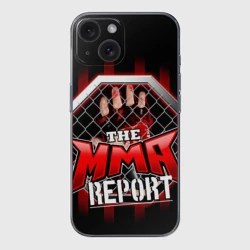 Чехол для iPhone 15 силиконовый с защитой камеры MMA