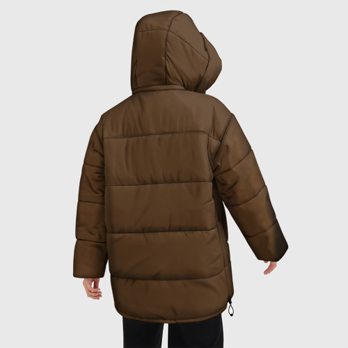 Женская зимняя куртка Oversize Майк Тайсон, цвет черный - фото 4