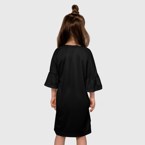 Детское платье 3D с принтом Тайсон, вид сзади #2