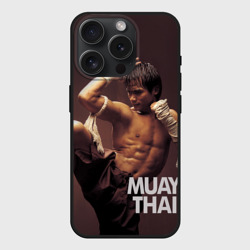 Чехол силиконовый для Apple iPhone 15 Pro Мax матовый Муай тай