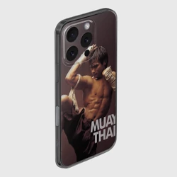Чехол для iPhone 16 Pro силиконовый с защитой камеры Муай тай - фото 2