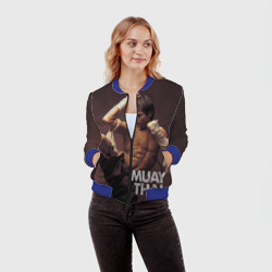 Женский бомбер 3D Муай тай - фото 2