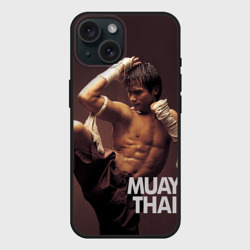 Чехол силиконовый для Apple iPhone 15 матовый Муай тай