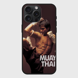 Чехол силиконовый для Apple iPhone 15 Pro Мax матовый Муай тай