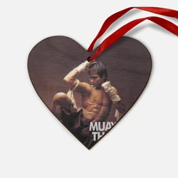 Деревянная игрушка Сердце Муай тай