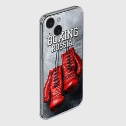 Чехол для iPhone 15 силиконовый с защитой камеры Boxing - фото 2