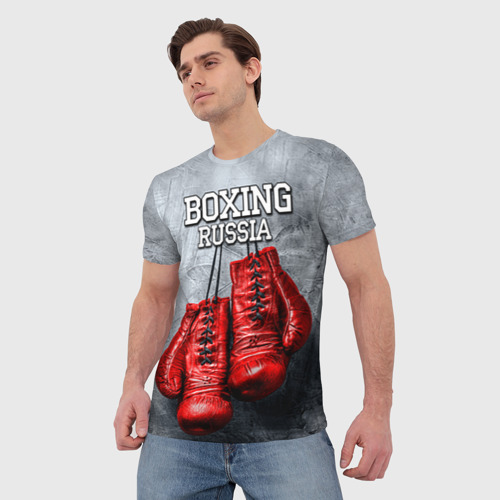 Мужская футболка 3D Boxing, цвет 3D печать - фото 3