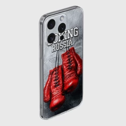 Чехол для iPhone 15 Pro силиконовый с защитой камеры Boxing - фото 2