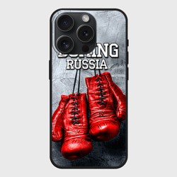 Чехол силиконовый для Apple iPhone 15 Pro матовый Boxing