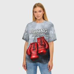 Женская футболка oversize 3D Boxing - фото 2