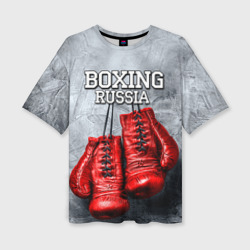 Женская футболка oversize 3D Boxing