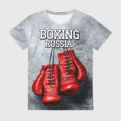 Женская футболка 3D Boxing