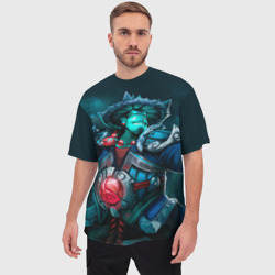 Мужская футболка oversize 3D Storm Spirit - фото 2