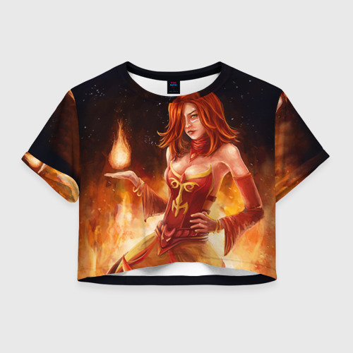 Женская футболка Crop-top 3D Lina