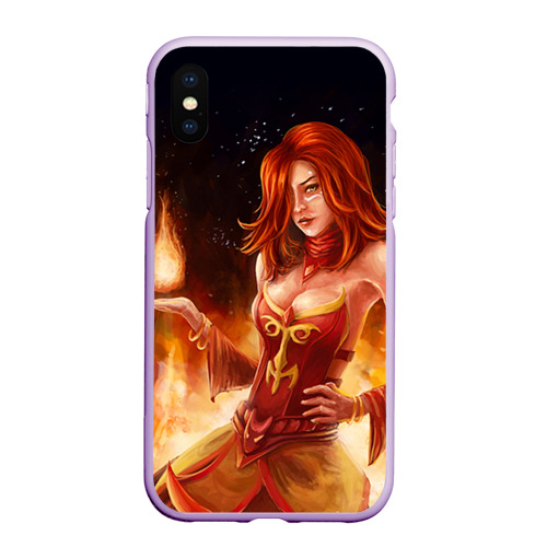 Чехол для iPhone XS Max матовый Lina, цвет сиреневый