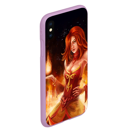 Чехол для iPhone XS Max матовый Lina, цвет сиреневый - фото 3