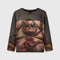 Детский лонгслив 3D Pudge