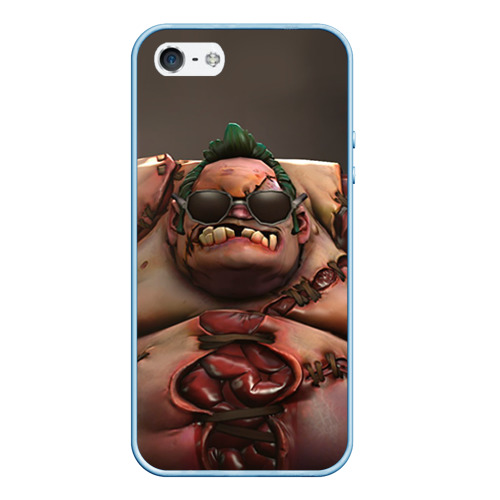 Чехол для iPhone 5/5S матовый Pudge, цвет голубой