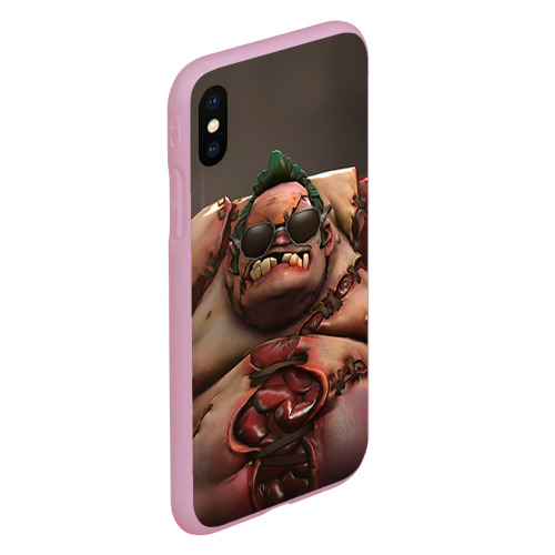 Чехол для iPhone XS Max матовый Pudge, цвет розовый - фото 3