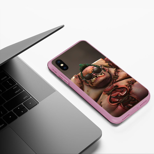 Чехол для iPhone XS Max матовый Pudge, цвет розовый - фото 5