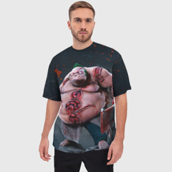 Мужская футболка oversize 3D Pudge - фото 2