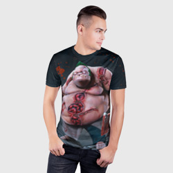 Мужская футболка 3D Slim Pudge - фото 2