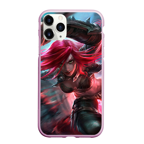 Чехол для iPhone 11 Pro Max матовый League of Legends, цвет розовый