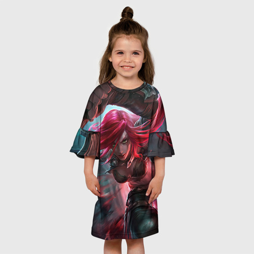 Детское платье 3D League of Legends, цвет 3D печать - фото 4