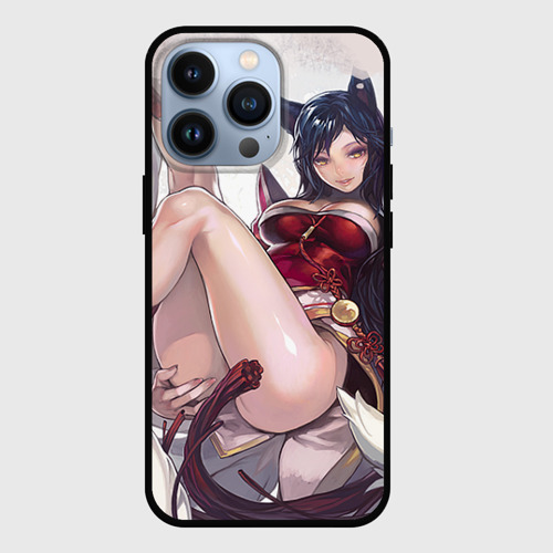 Чехол для iPhone 13 Pro The nine-tailed FOX Ahri, цвет черный