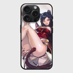 Чехол силиконовый для Apple iPhone 15 Pro матовый The nine-tailed FOX Ahri