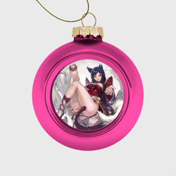 Ёлочный шар стеклянный/пластиковый The nine-tailed FOX Ahri