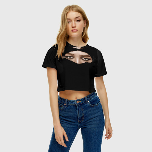 Женская футболка Crop-top 3D Big bang, цвет 3D печать - фото 3