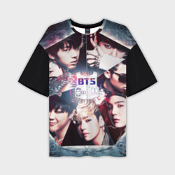 Мужская футболка oversize 3D Bts